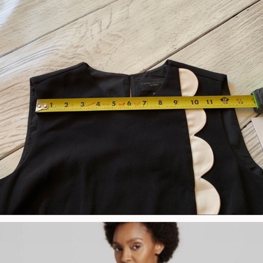 NWOT Victoria Beckham scalloped tank XS - Picture 7 of 8